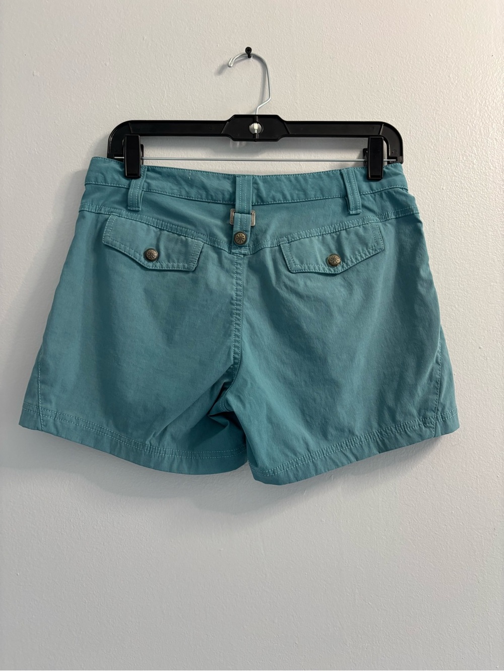 Athleta Trekkie Hiking Shorts Size 6 Teal Blue Green Outdoor Gorpcore Trail - Picture 3 of 14